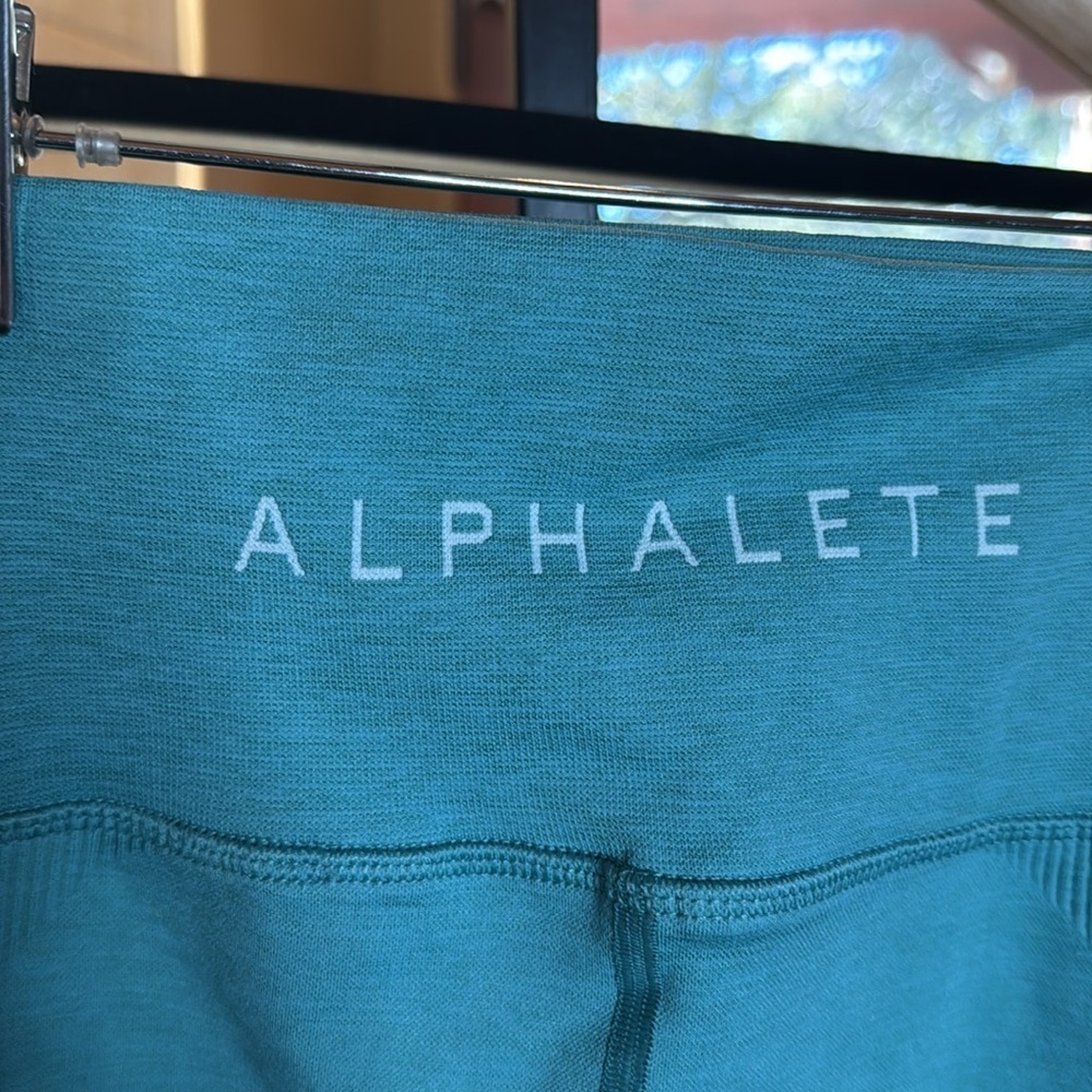 Alphalete Halo Leggings Vivid Teal Blue Womens Size Large - Picture 11 of 14